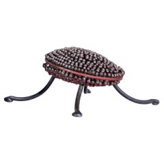 Scultura di tartaruga da corsa in alluminio di Val Bertoia, metà del secolo scorso