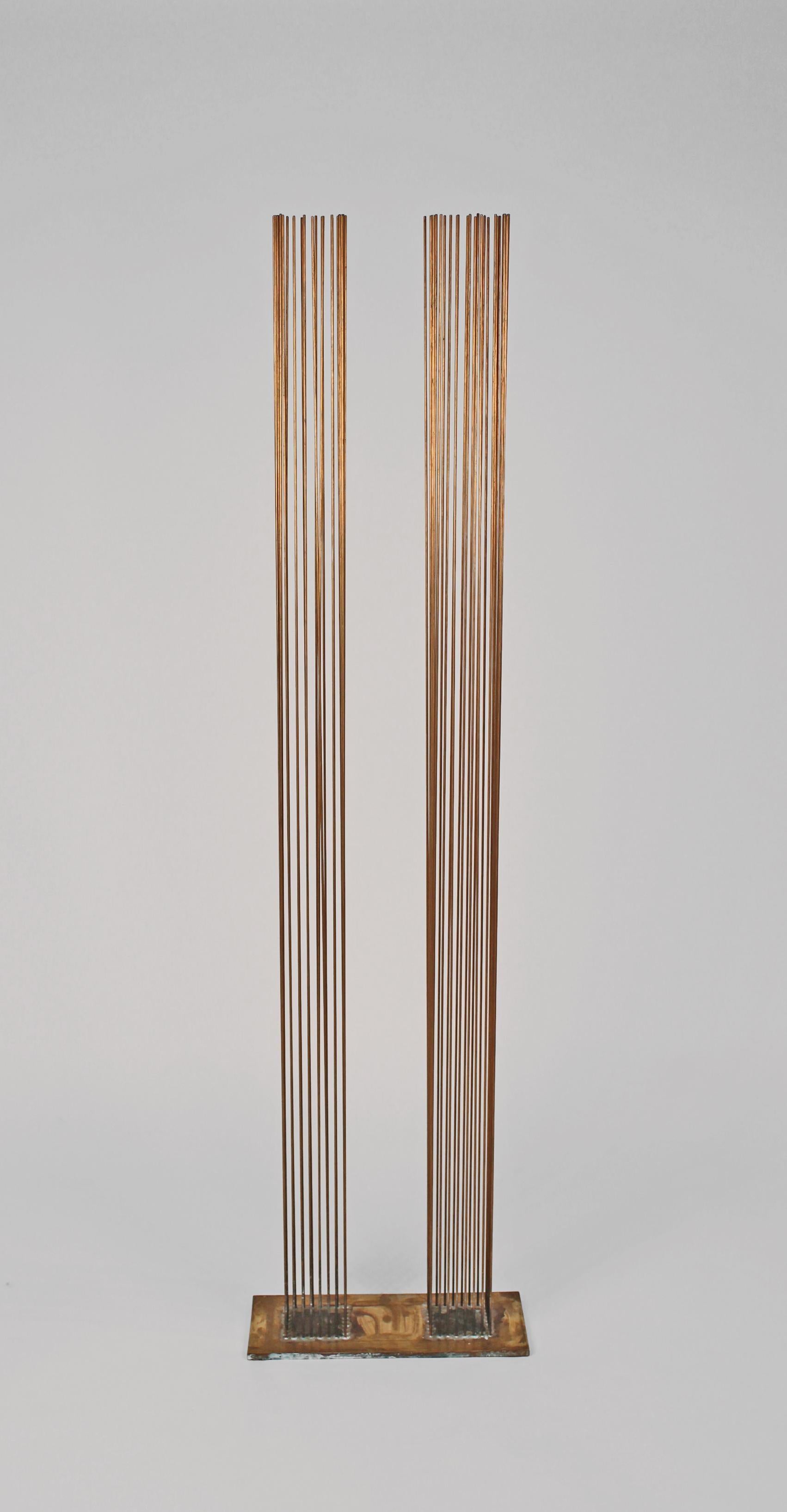 Scultura sonora Sonambinet in ottone e rame berillio di Val Bertoia in vendita 2