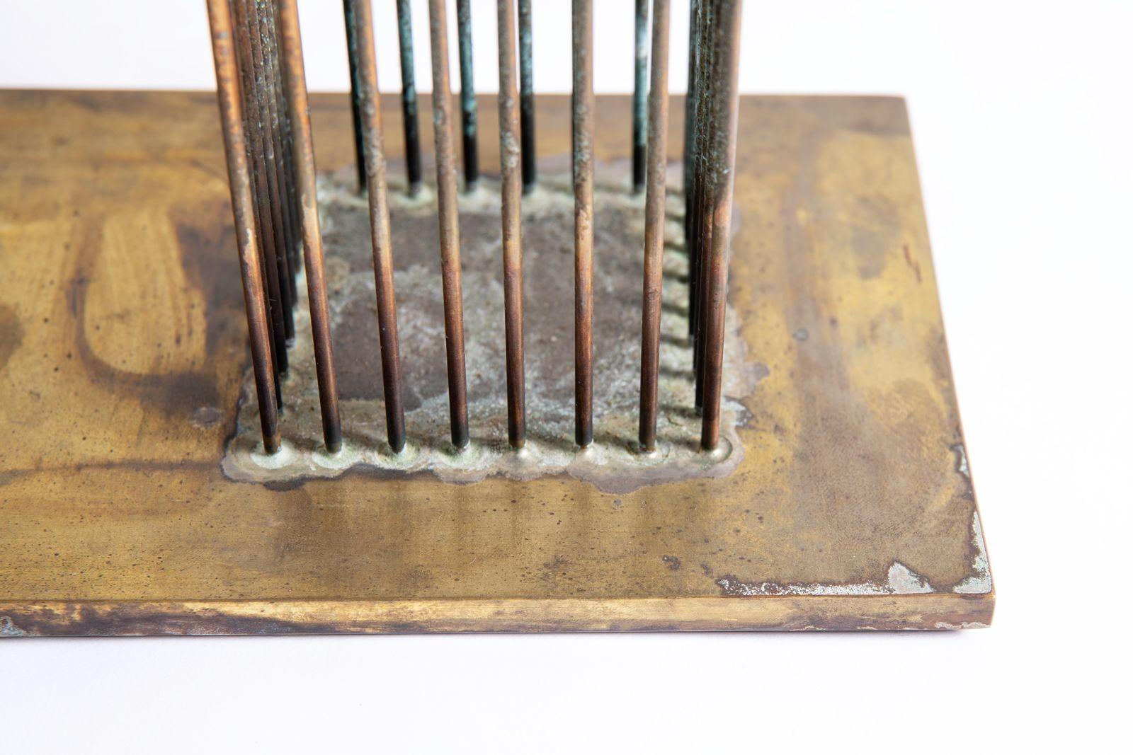 Große Val Bertoia Sonambient-Skulptur mit dem Titel „2 Gehsquares for Sounds“ im Angebot 9