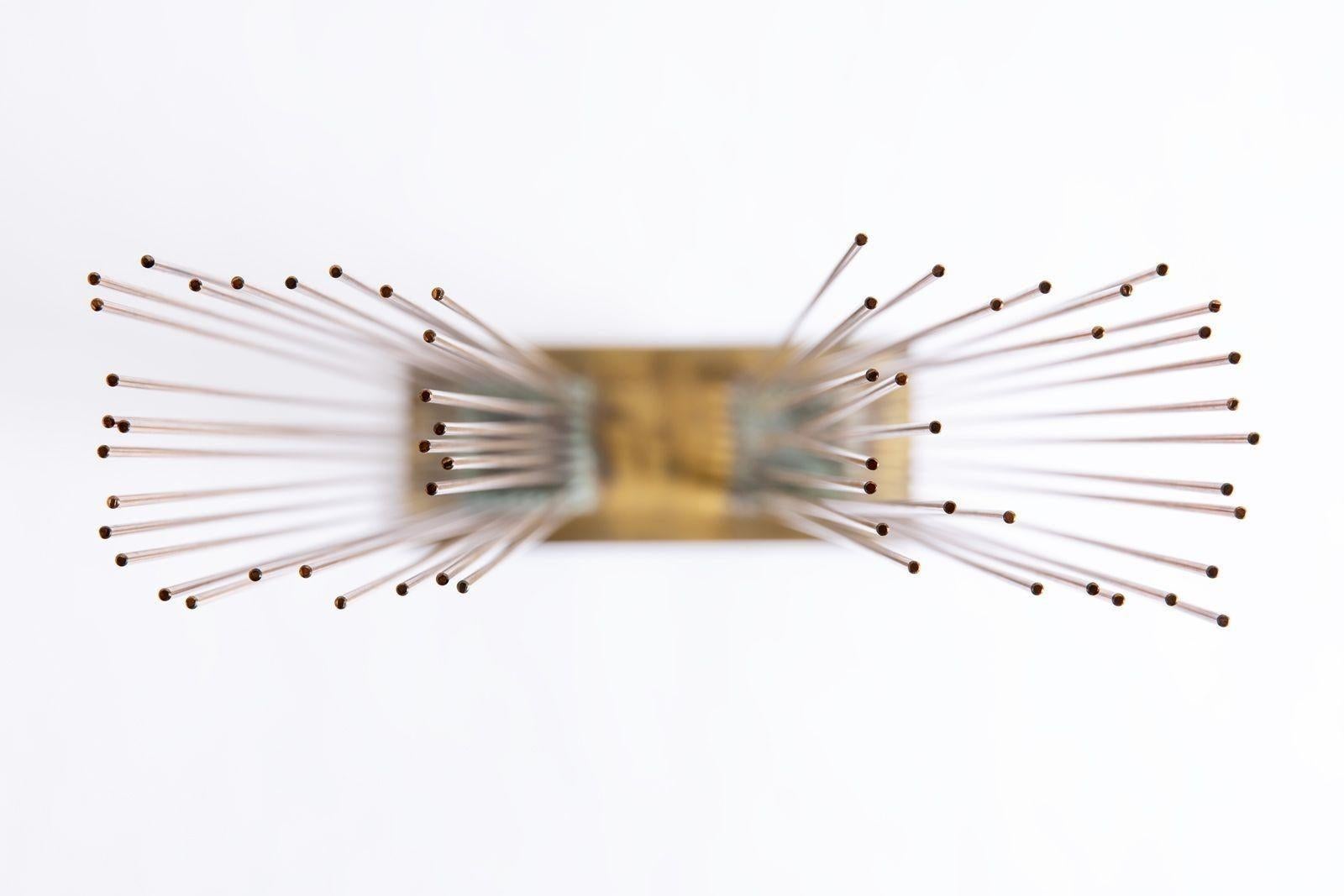 Große Val Bertoia Sonambient-Skulptur mit dem Titel „2 Gehsquares for Sounds“ im Angebot 4