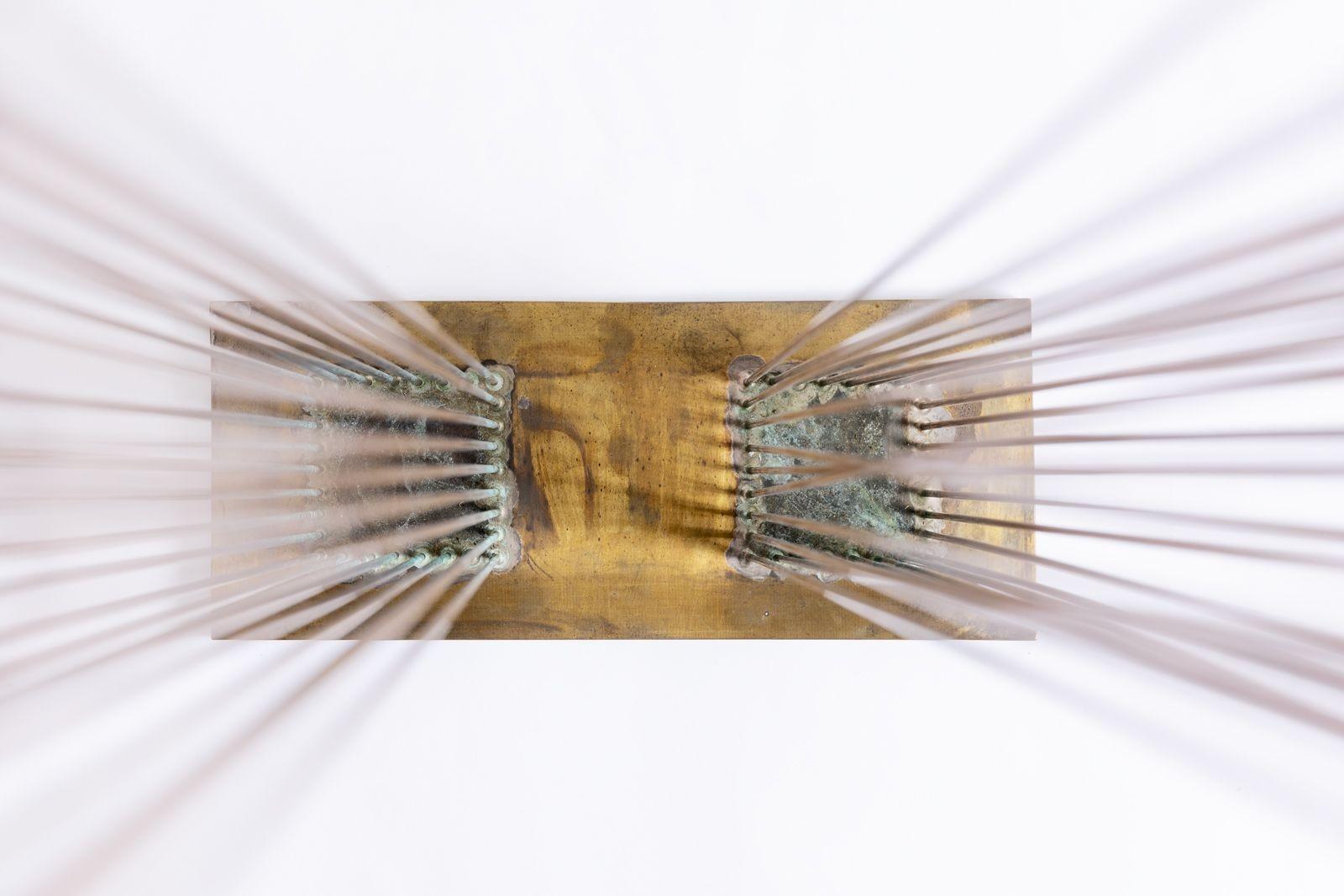 Große Val Bertoia Sonambient-Skulptur mit dem Titel „2 Gehsquares for Sounds“ im Angebot 5