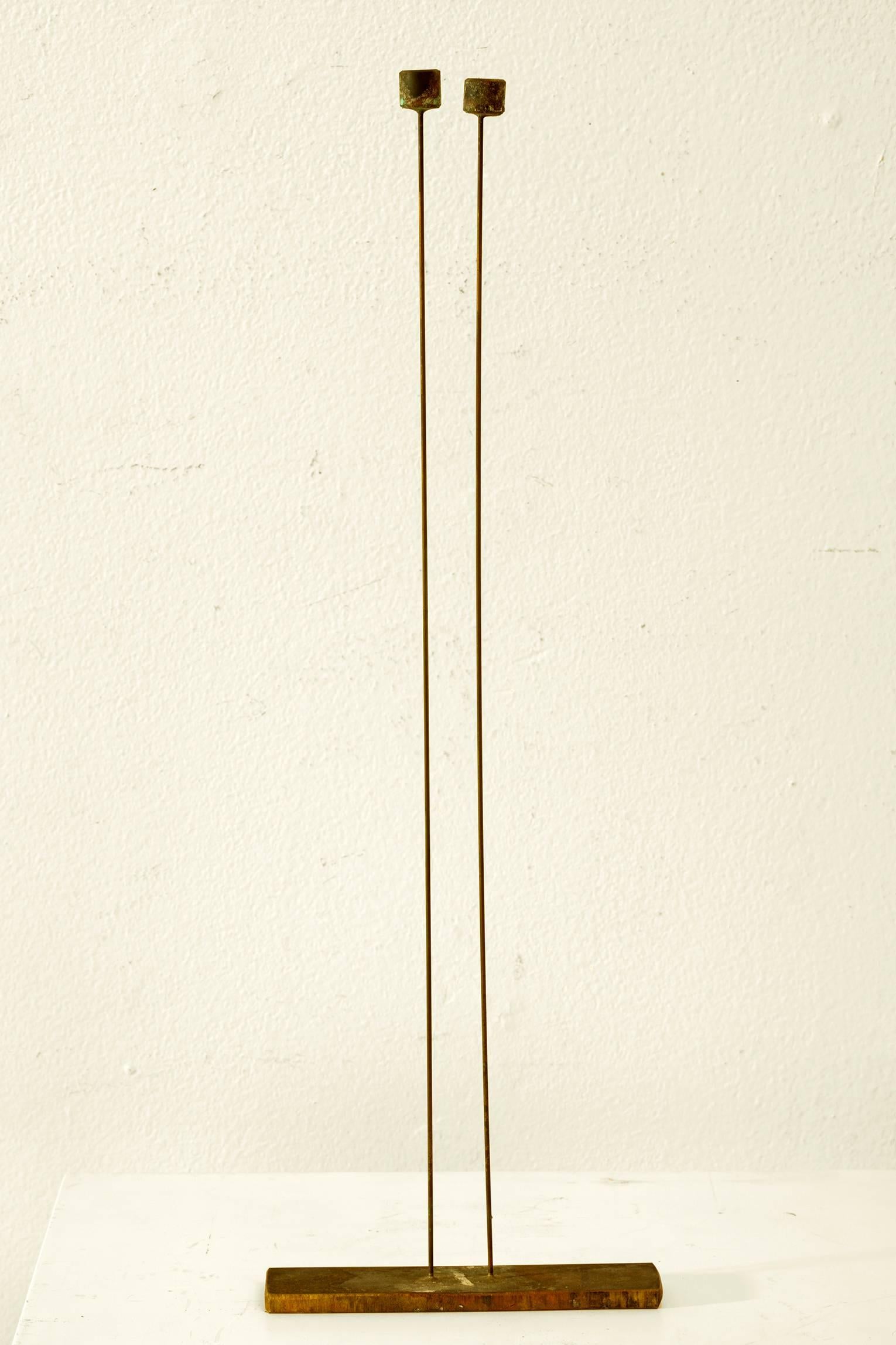 Val Bertoia Abstract Sculpture - Small 2 Rods
