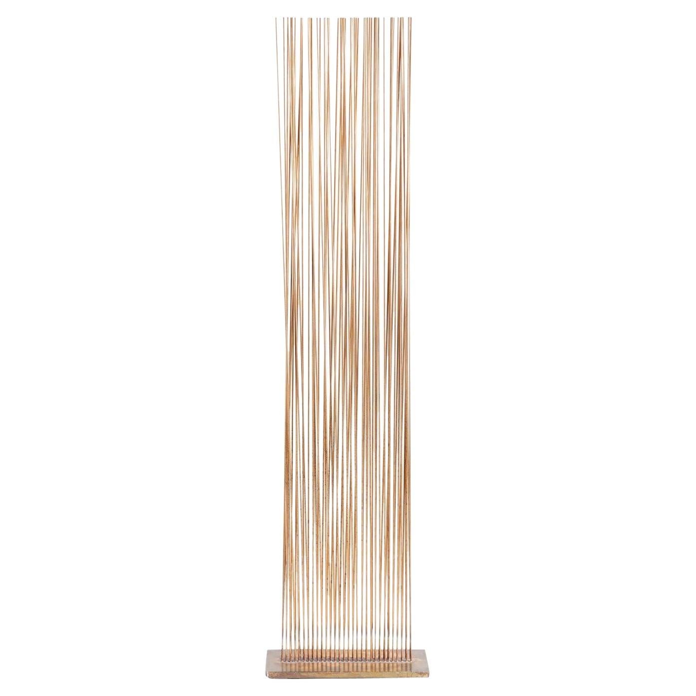 Val Bertoia Sonambient Kinetische kinetische Skulptur mit dem Titel „Sound of V“ aus Bronze