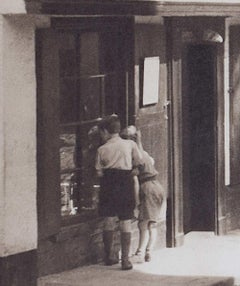 Norwich, Elm Hill, vintage 1950s travel poster by J. Dixon Scott