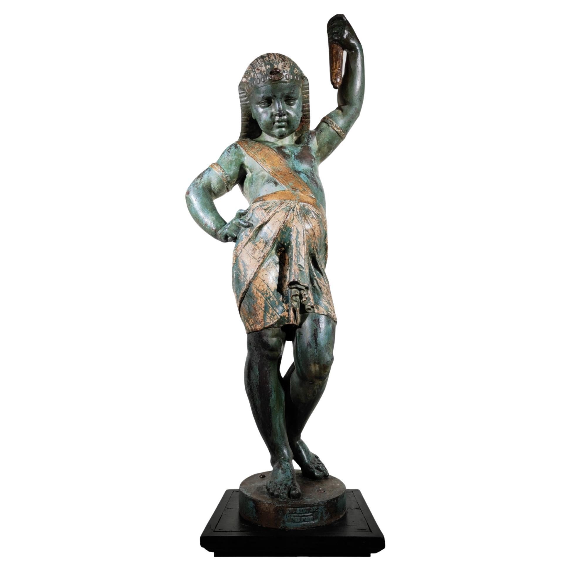 Die Kunstgießerei Val d'Osne, nach Mathurin Moreau (1822-1912) Ägyptische Skulptur im Angebot