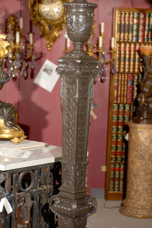 French Val D'Osne Torchere For Sale