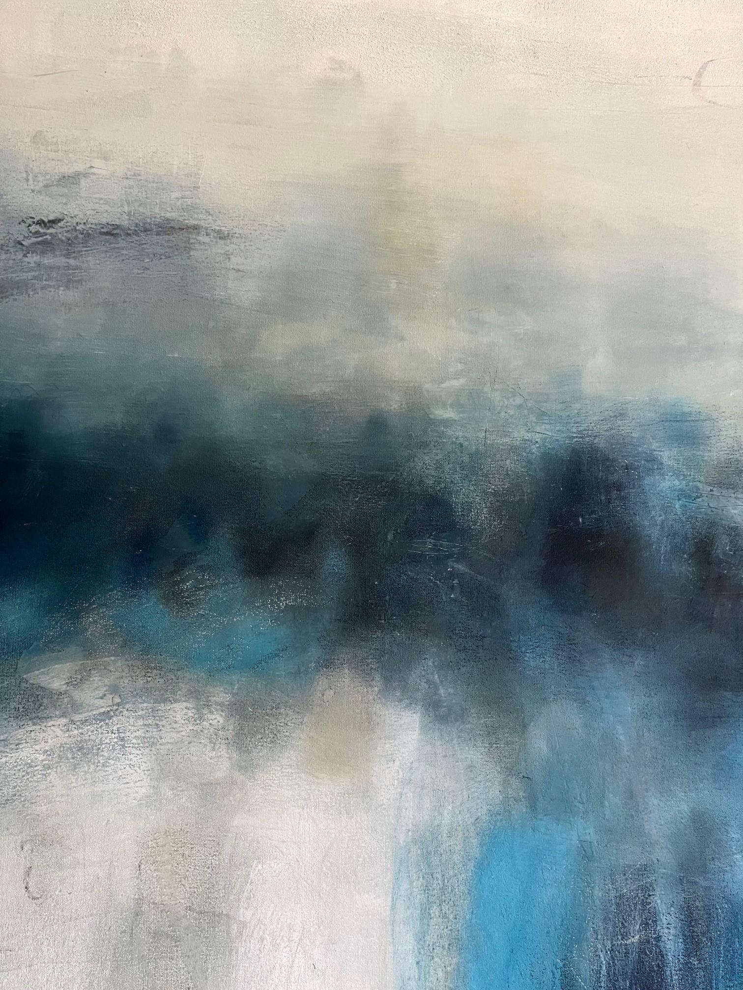 Being III - pittura astratta ad olio e cera di tipo onirico - Painting Contemporaneo di Val Hudson