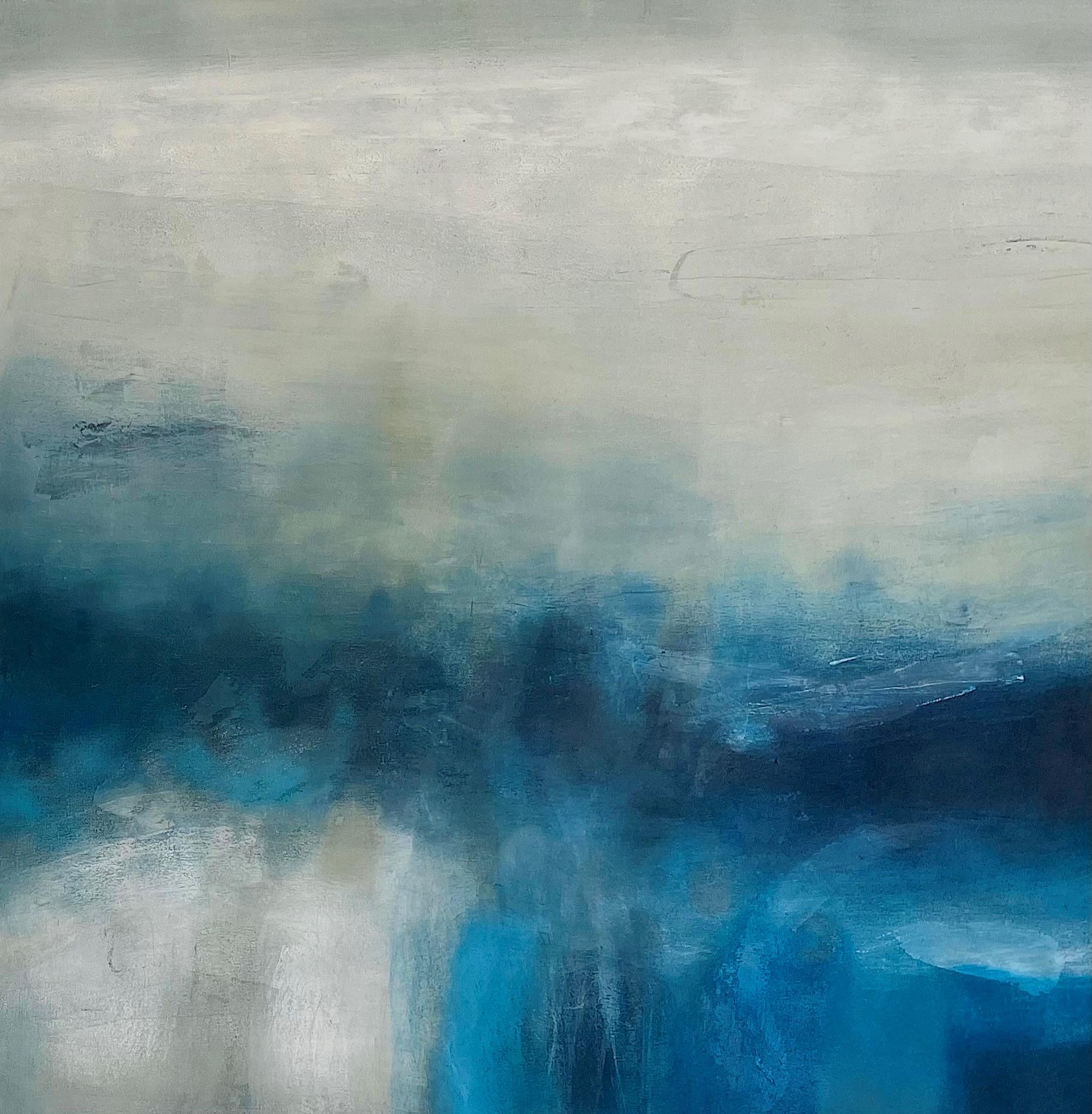 Abstract Painting di Val Hudson - Being III - pittura astratta ad olio e cera di tipo onirico