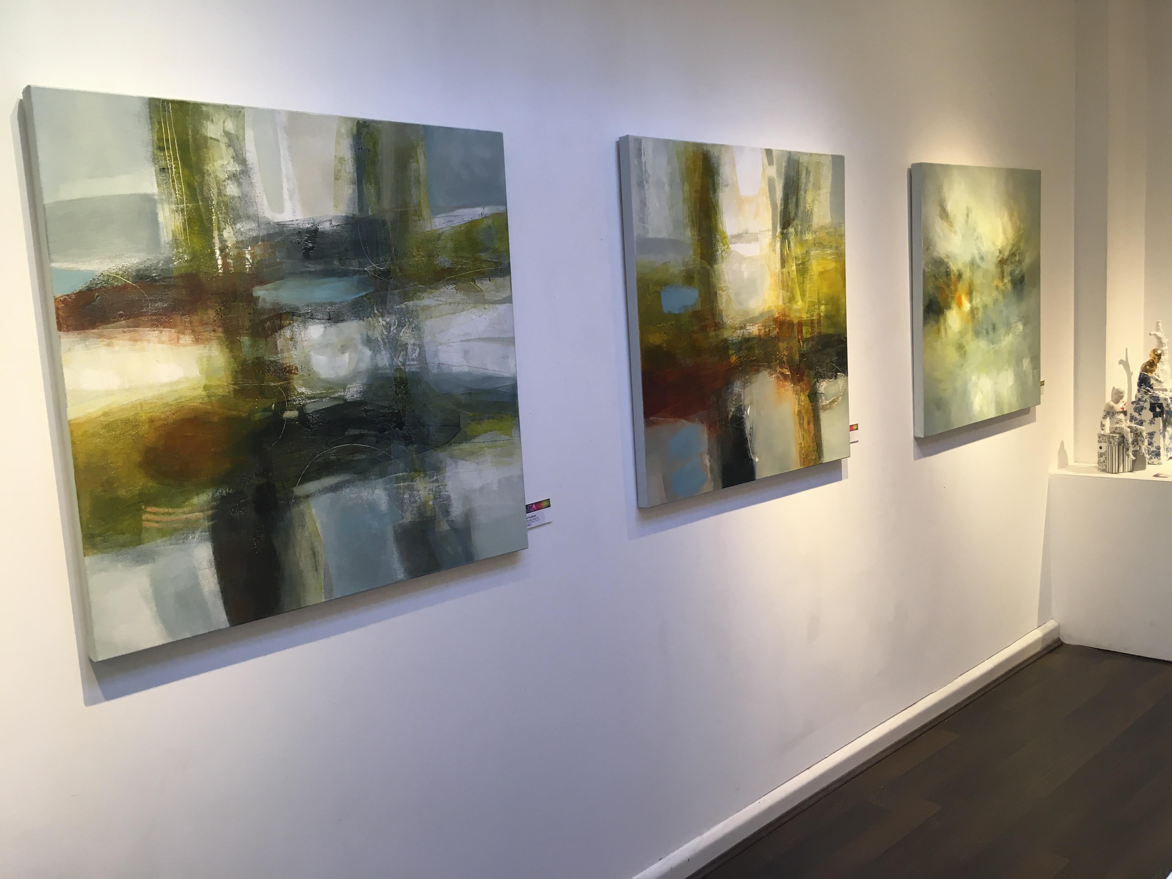 Val Hudson is a painter drawing on a wide spectrum of ideas and influences. Her paintings present a dreamlike quality of ephemeral spaces punctuated with half seen evocations of memory, experience and sensory imaginings. The paintings are also