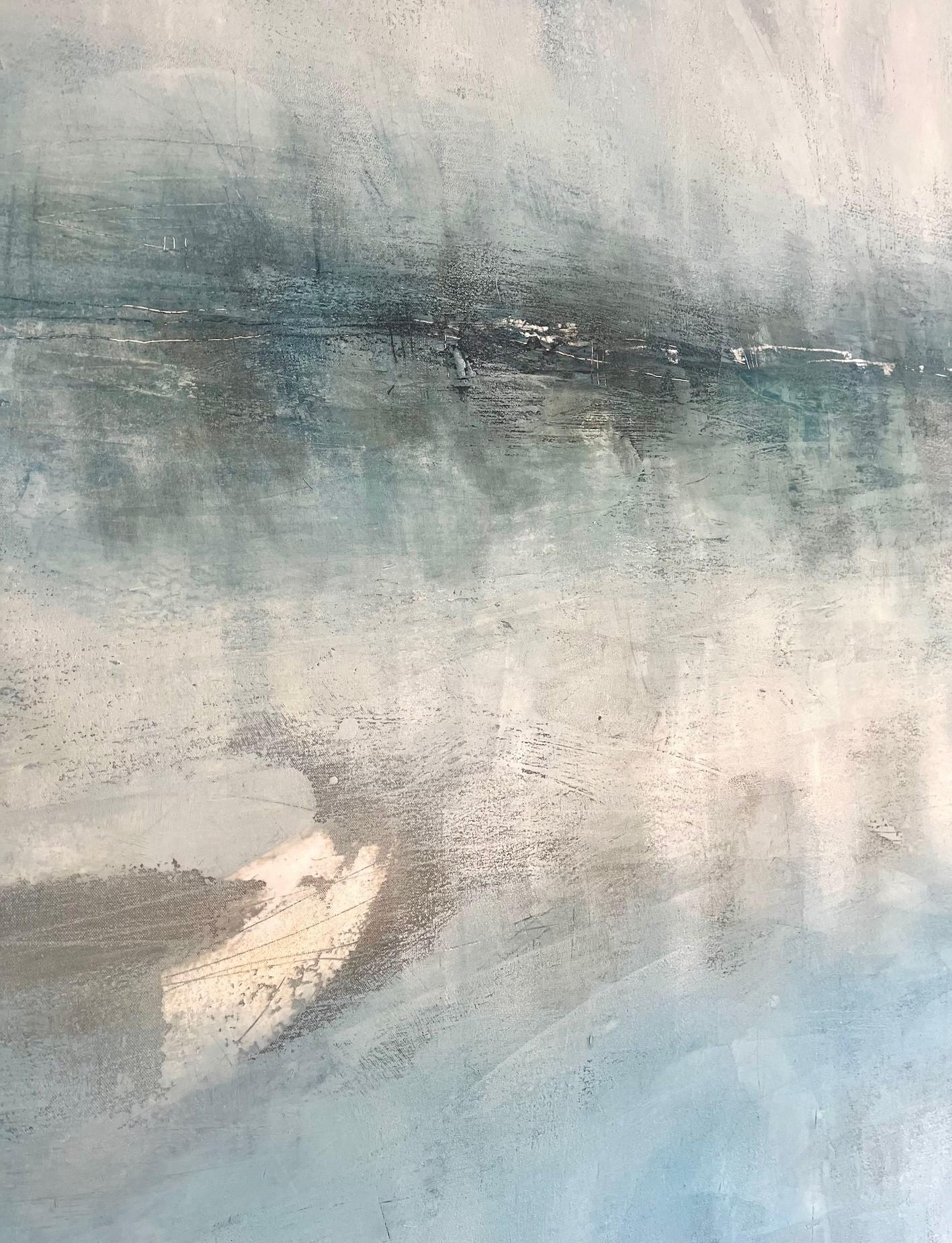 Liminal I - pittura astratta ad olio e cera di tipo onirico - Painting Contemporaneo di Val Hudson