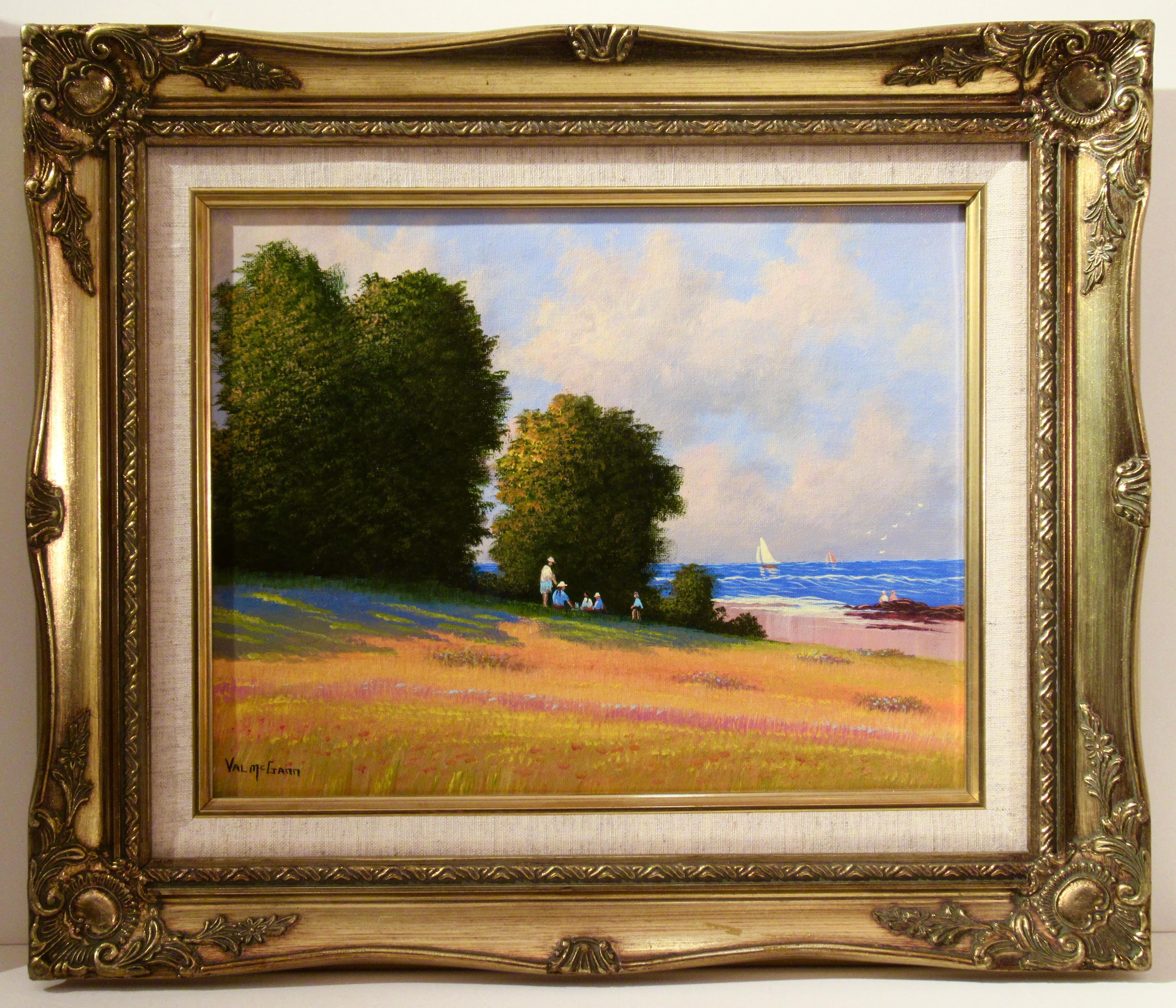 Val McGann Landscape Painting – The Picknick