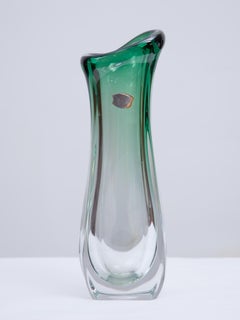Vase unique en cristal du Val Saint Lamber, années 1960