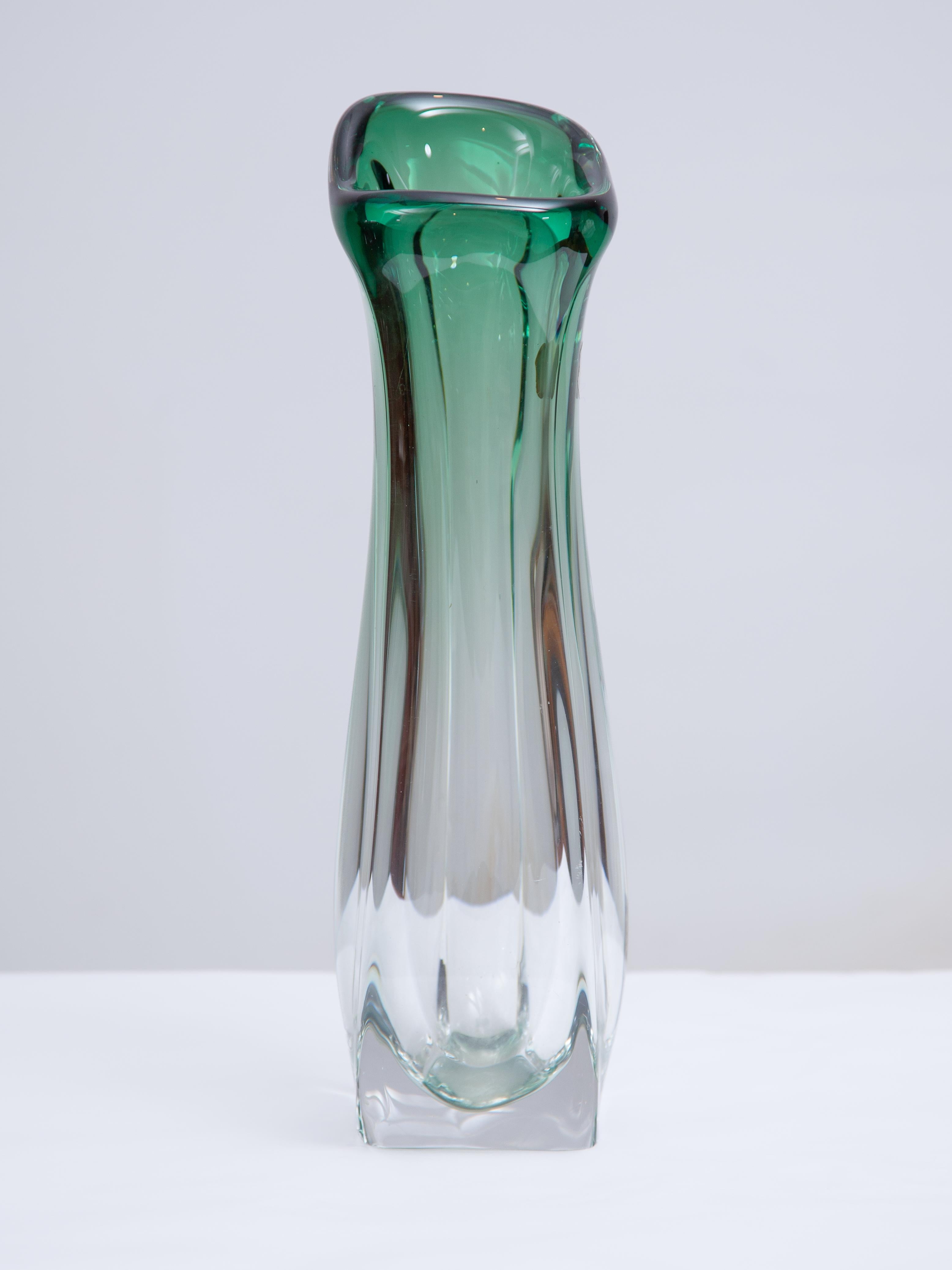 Val Saint Lamber Pieza de Cristal Jarrón único Años 60 mediados del siglo XX en venta