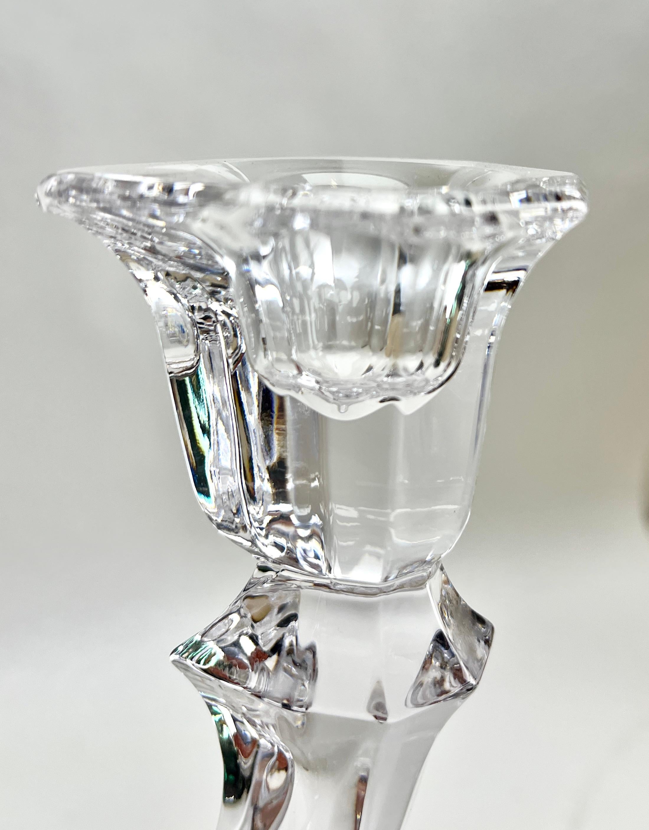 Val Saint Lambert 1935, Belgium
Very nice clear Crystal Art Deco 5 arms.candlestick made by Val Saint-Lambert. 
Crystal Weight 1.9 Kg

Please don't hesitate to get in touch with any further questions.

  With Best Wishes, Geert

  









