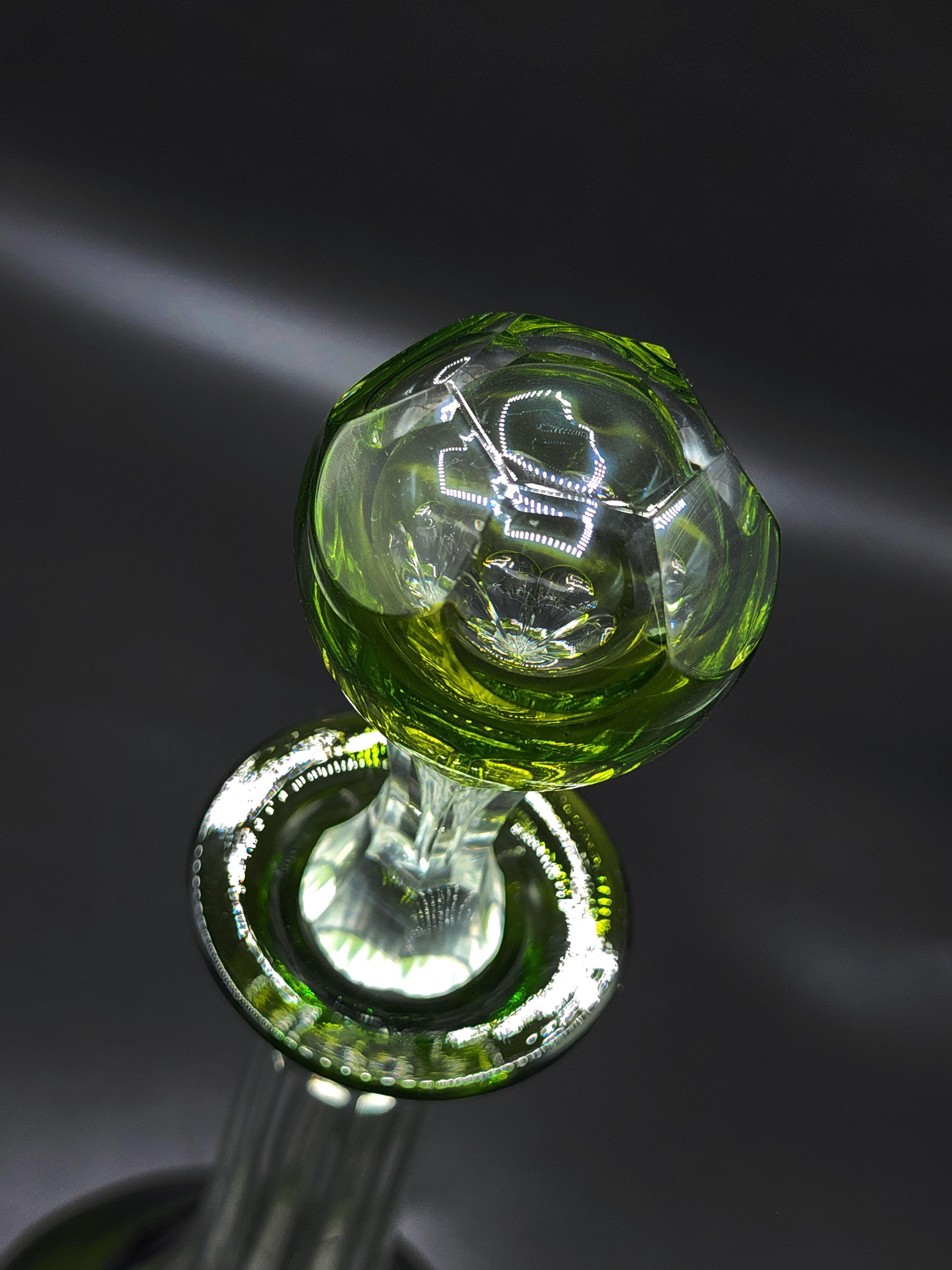 XX secolo Set di decanter in vetro Art Deco con bicchieri di Val Saint Lambert in vendita