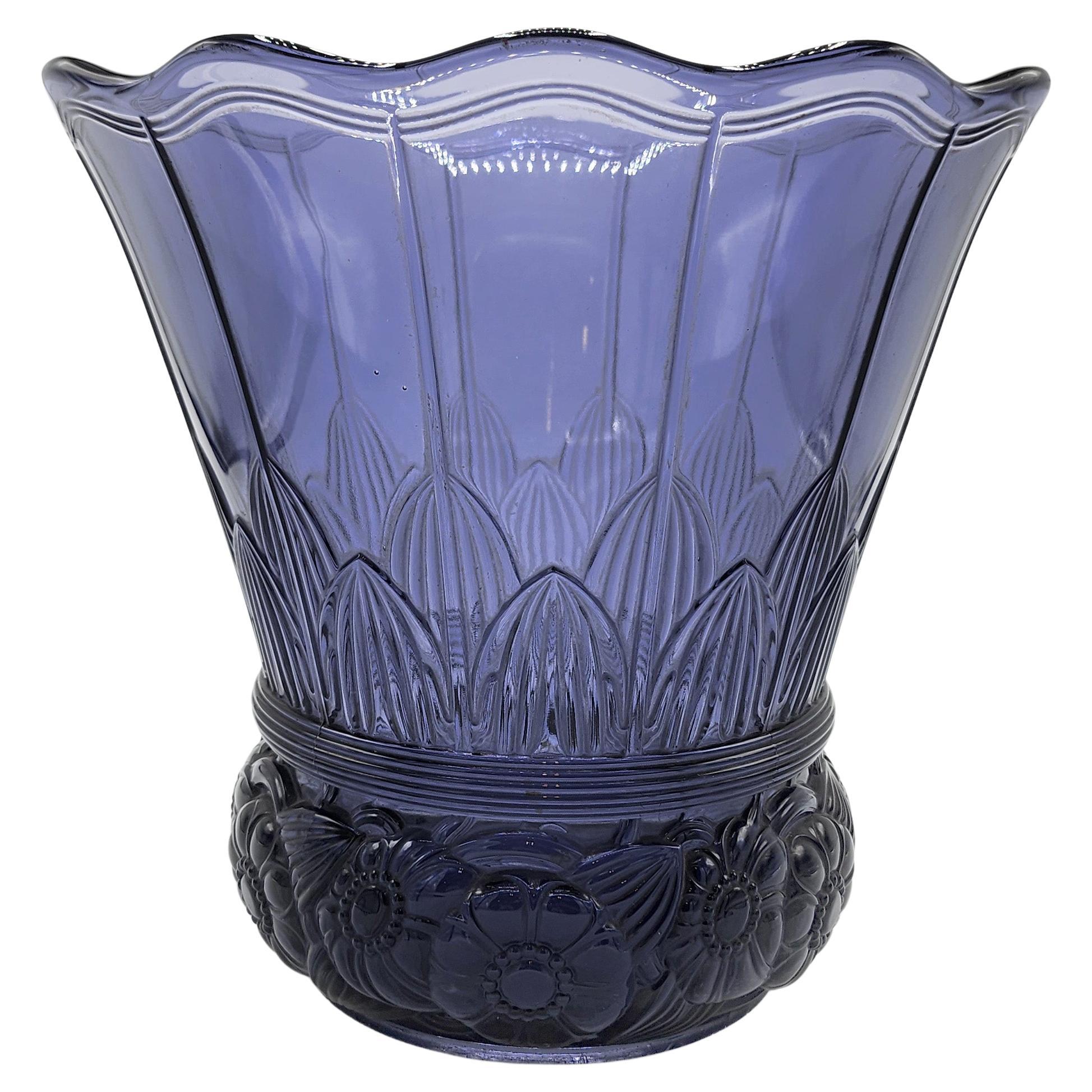 Vaso Art Deco "Primavera" di Val Saint Lambert