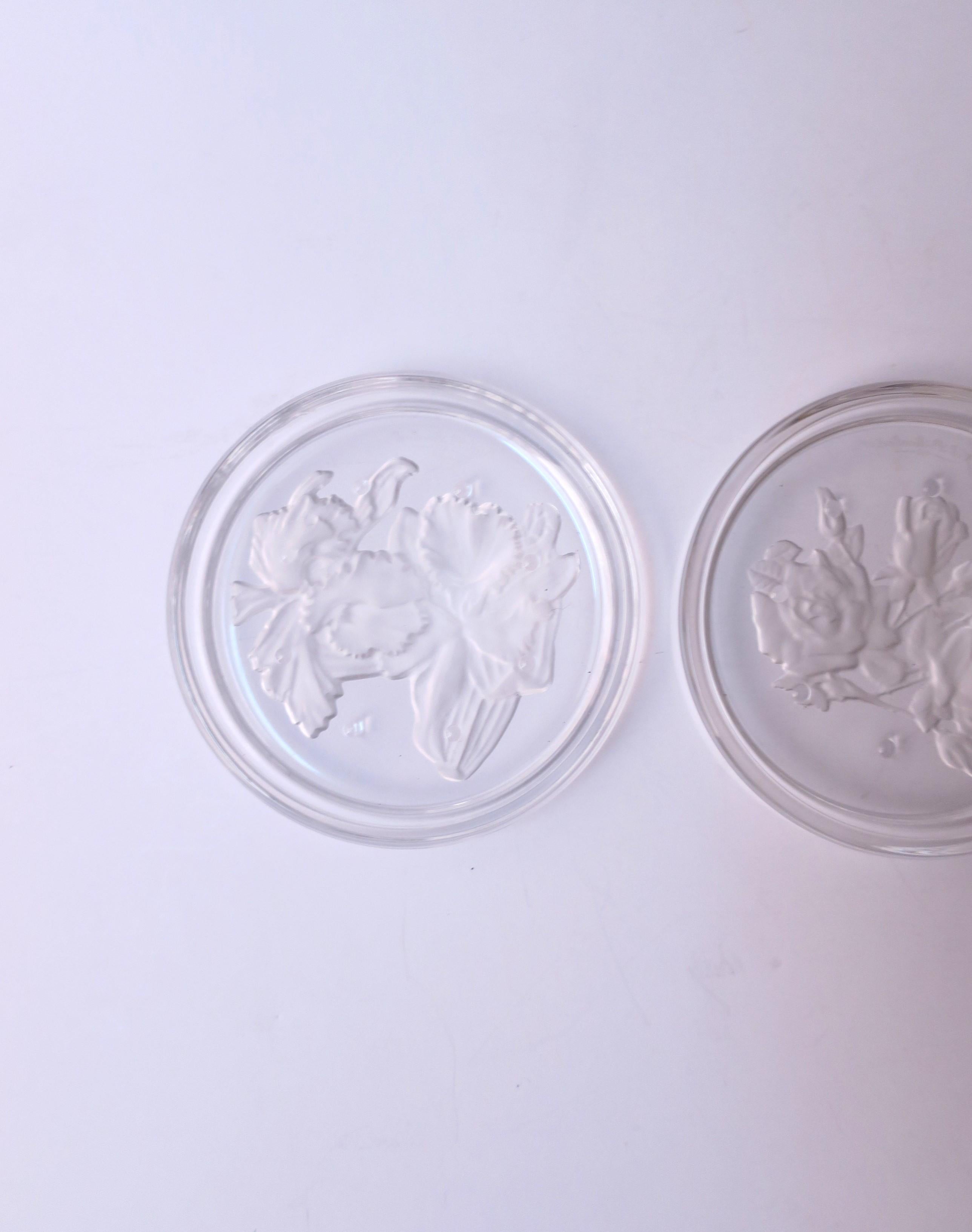 Posavasos de Cristal Belga Val Saint Lambert en venta 2