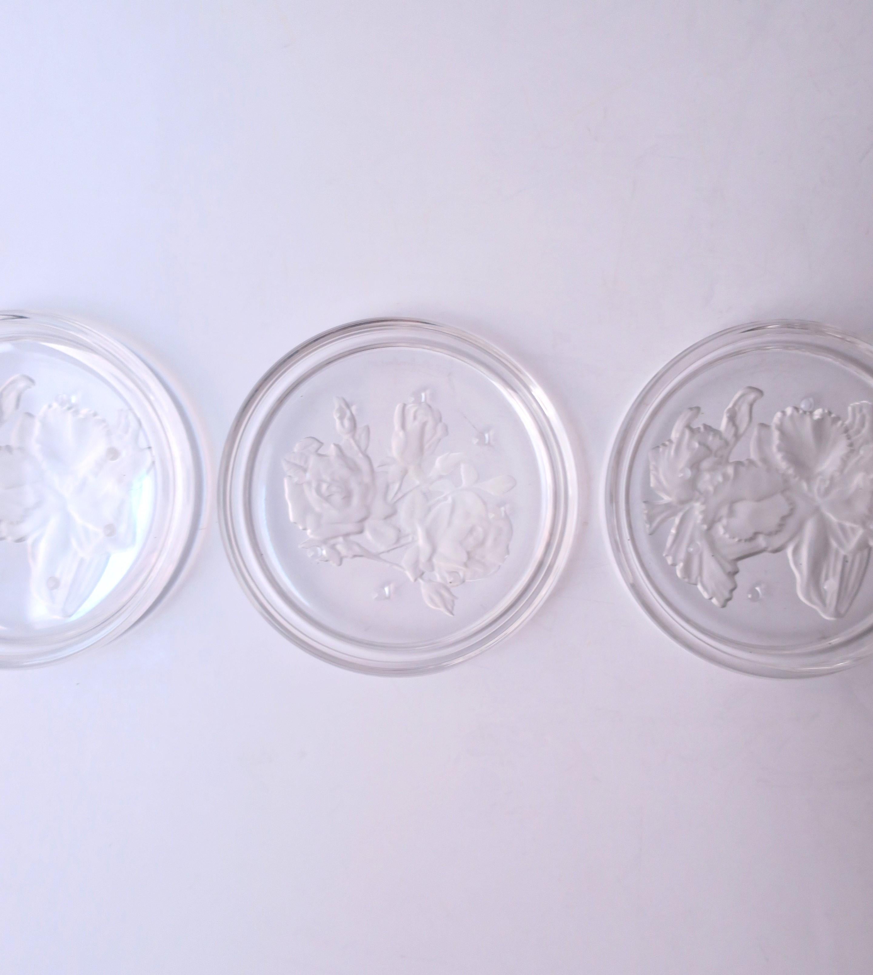 Posavasos de Cristal Belga Val Saint Lambert en venta 3