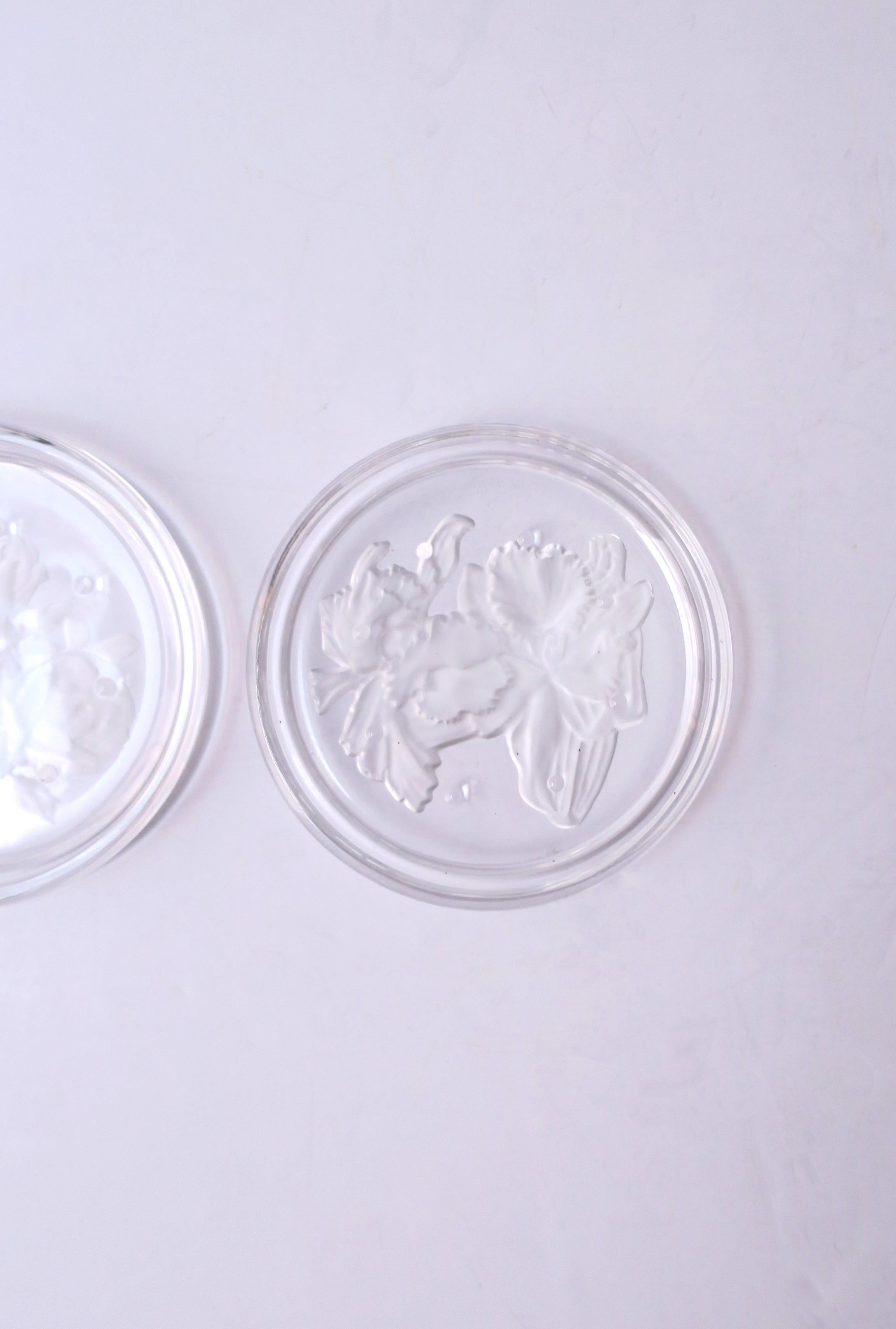 Posavasos de Cristal Belga Val Saint Lambert en venta 4