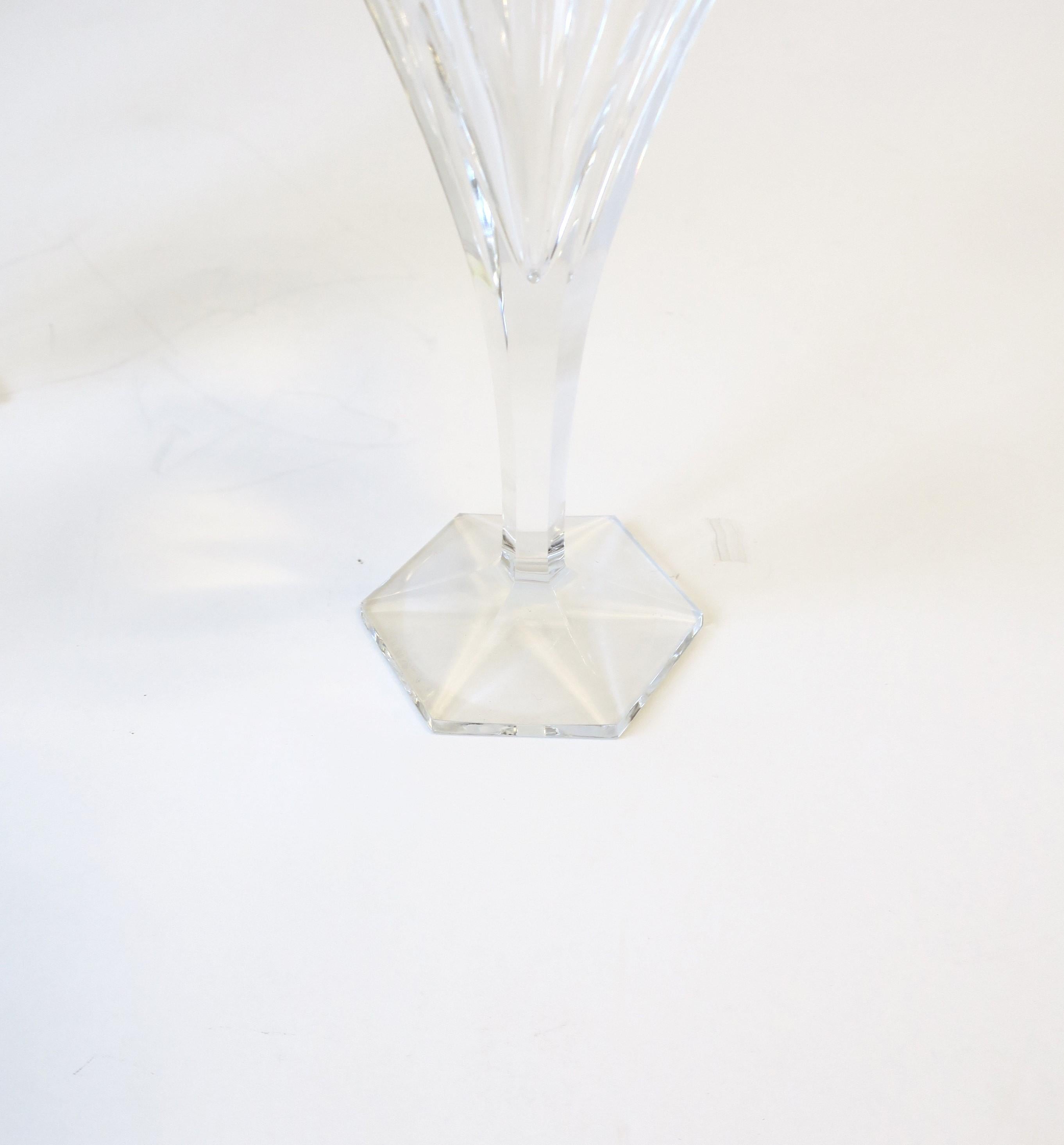 20th Century Val Saint Lambert Belgian Crystal Wine or Cocktail Glasses, Set of 4 For Sale