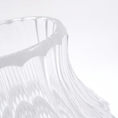 Val Saint Lambert clear crystal Vase - Mod. "Artichaut" - Circa 1960
