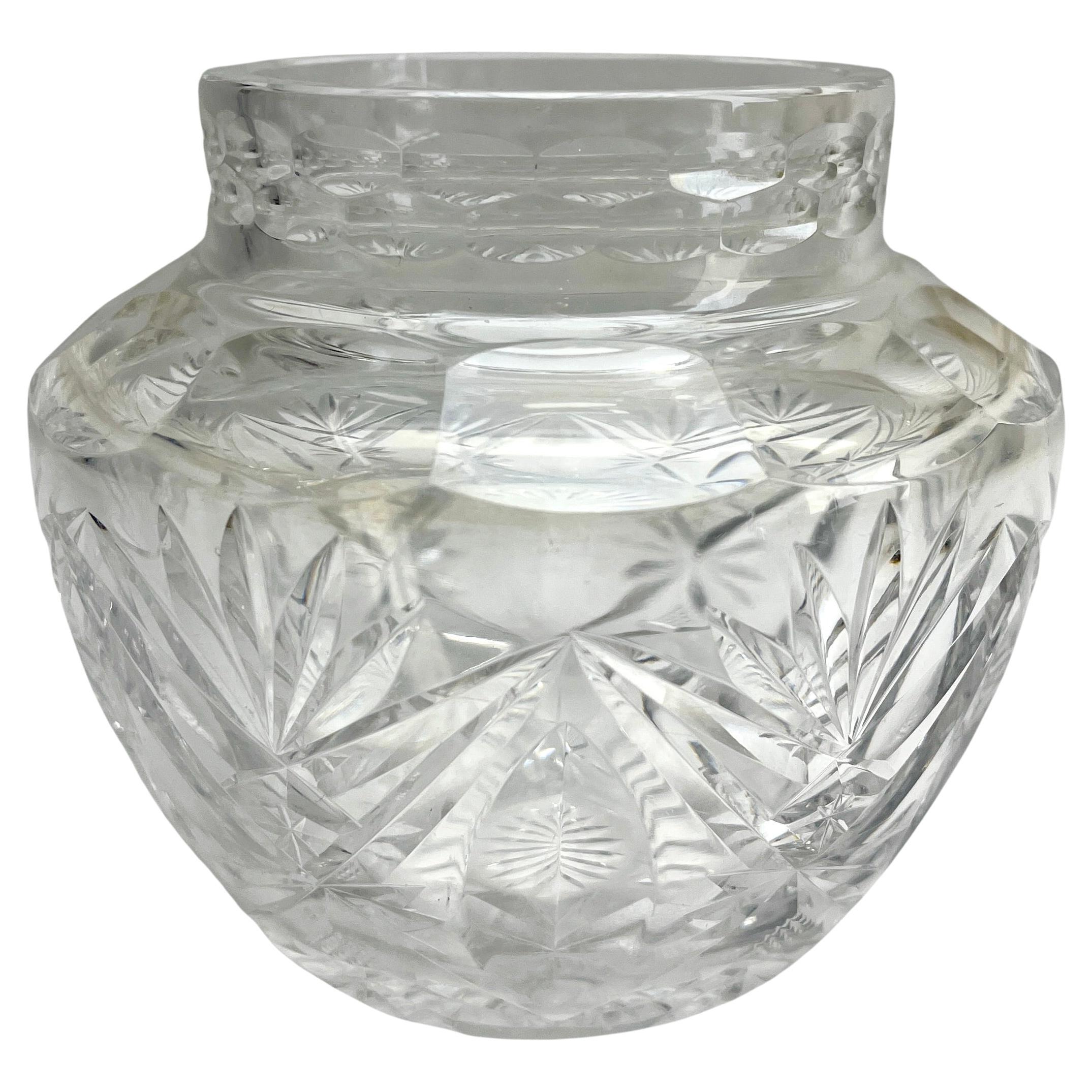 Val Saint Lambert  Cristallo 2 candelieri e 1 vaso 1930 Belgio in vendita 3