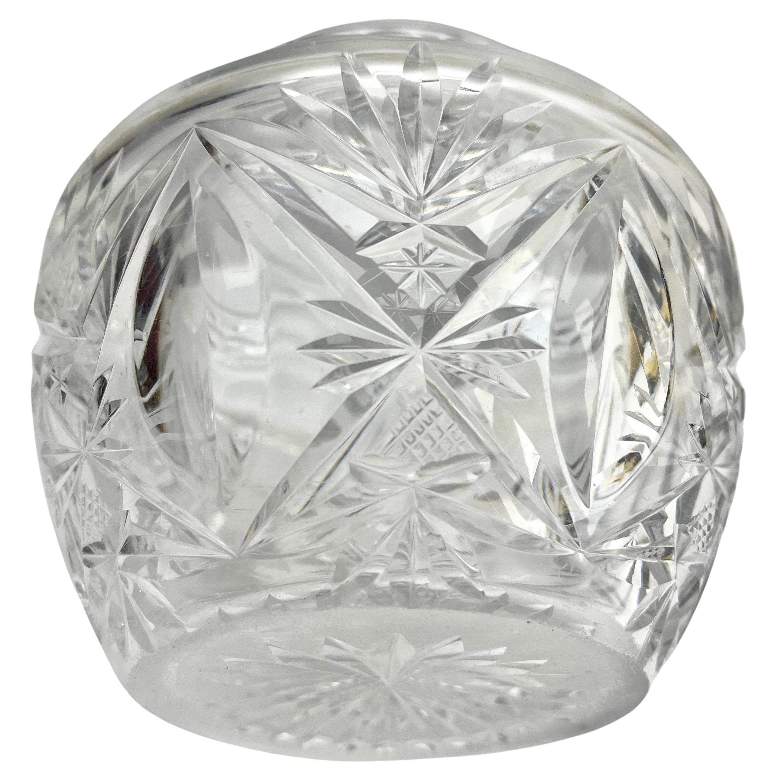 Val Saint Lambert  Cristallo 2 candelieri e 1 vaso 1930 Belgio in vendita 4