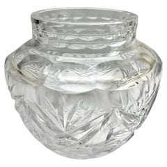 Val Saint Lambert  Crystal 2 Candlesticks and 1 Vase 1930s Belgium