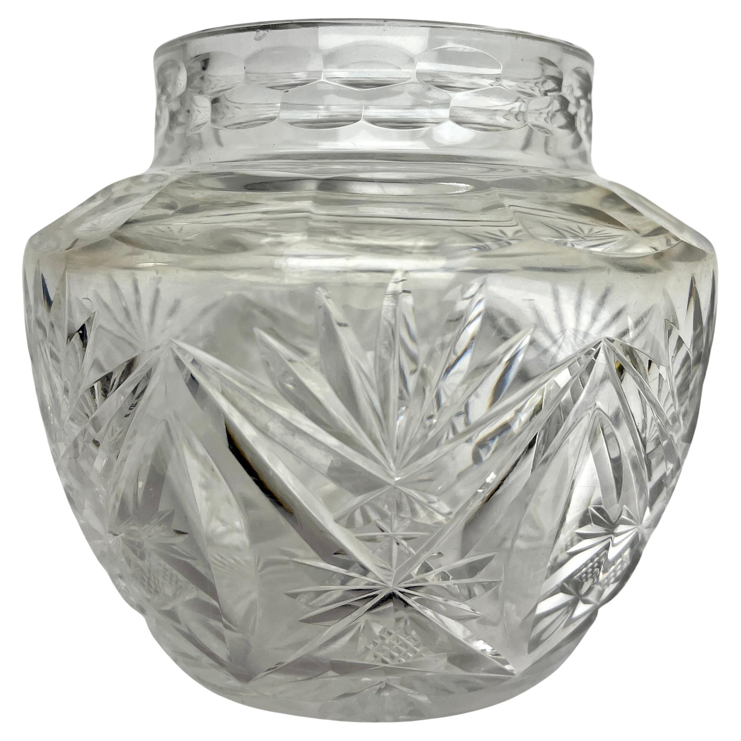 Val Saint Lambert  Cristallo 2 candelieri e 1 vaso 1930 Belgio in vendita 2