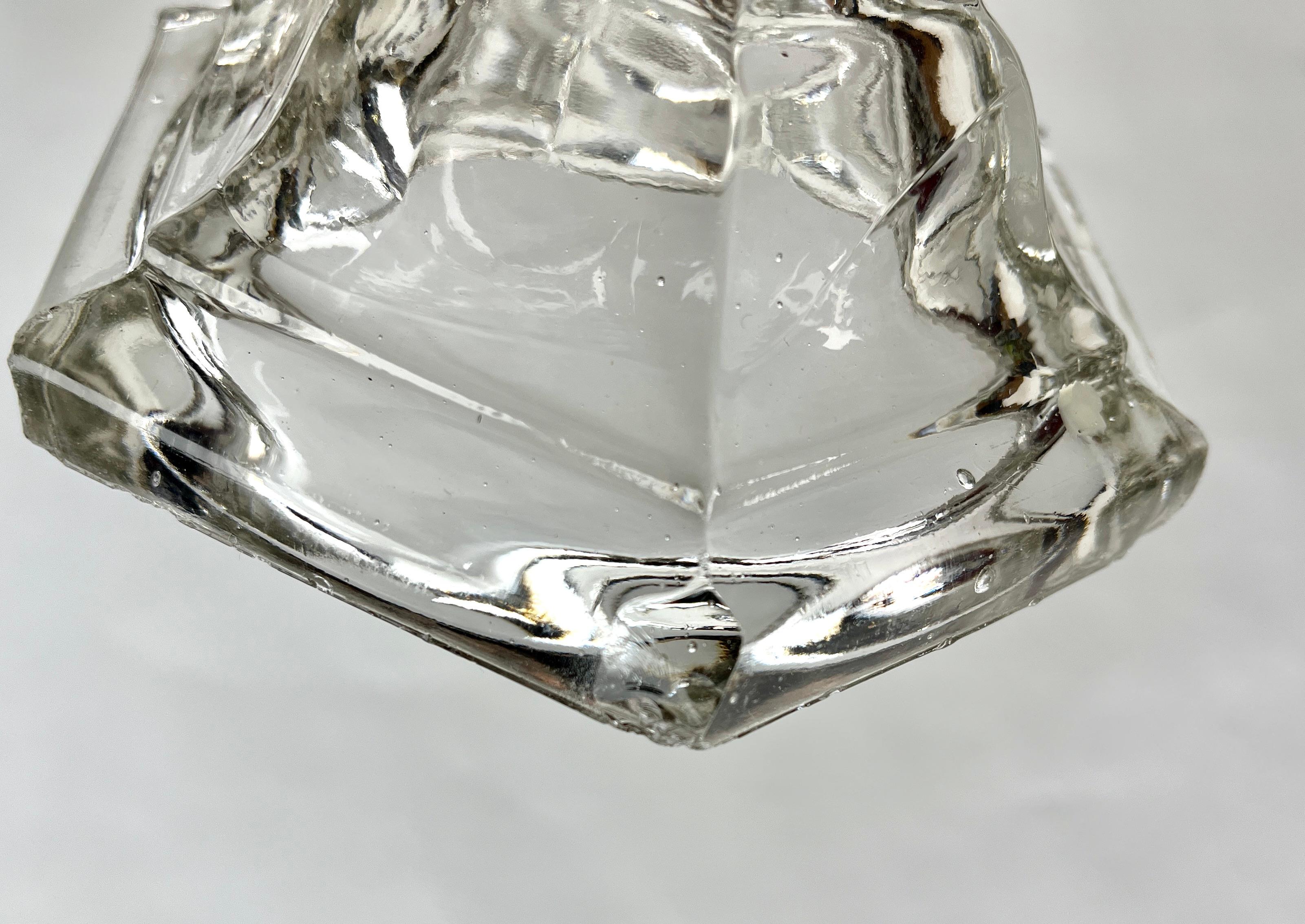 Val Saint Lambert  3 chandeliers en cristal, années 1900, Belgique en vente 1