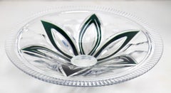 Val Saint Lambert Crystal Centerpiece, Fruits bowl Cut to Clear