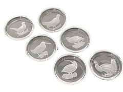 Val Saint Lambert Crystal Cocktail or Drink Glass Coasters