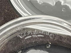 Val Saint Lambert Crystal Cocktail or Drink Glass Coasters