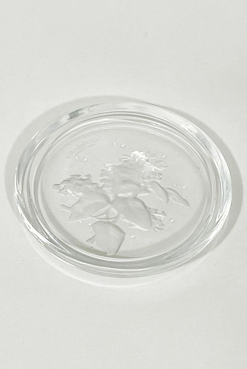 Posavasos de cristal Val Saint Lambert para cócteles o bebidas siglo XX en venta