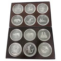 Val Saint Lambert Crystal Cocktail or Drink Glass Coasters