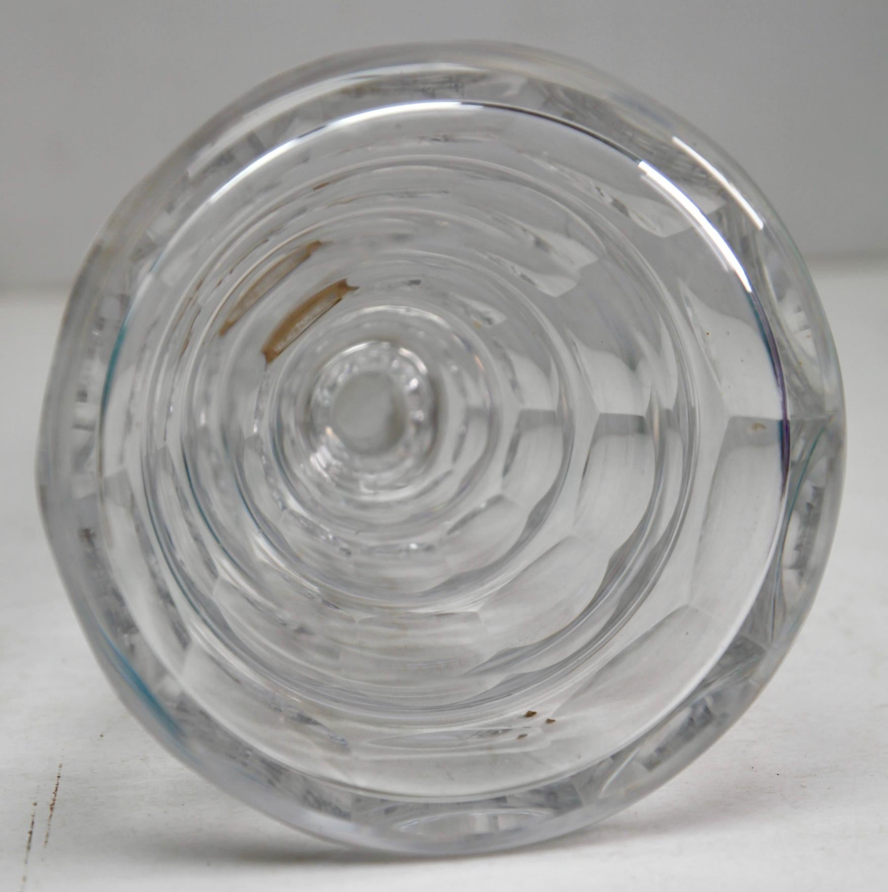Decanter di cristallo Val Saint Lambert Charles Graffart, anni '50 in vendita 1