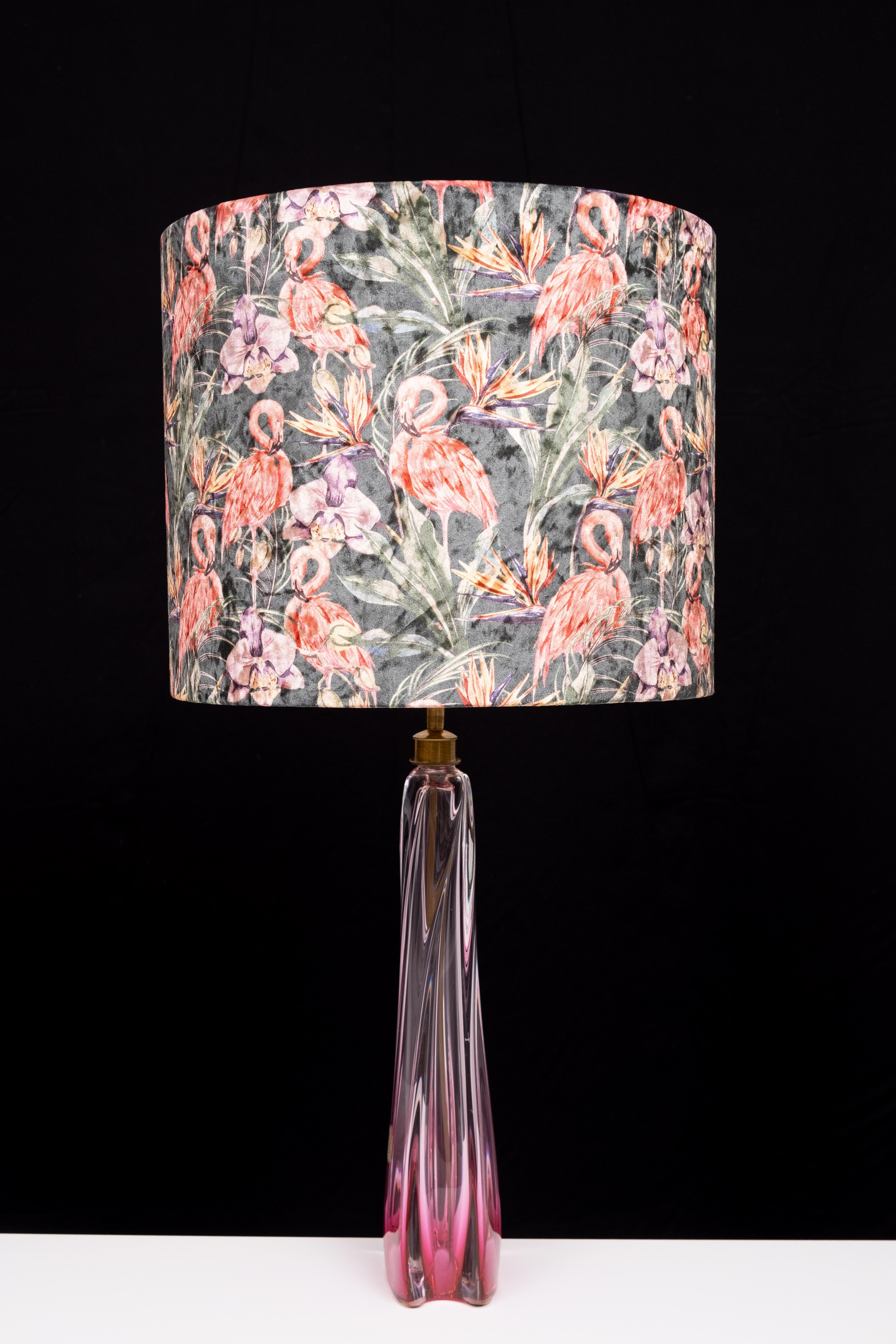 Val saint Lambert Crystal Glass Table lamp 1960s Belgium For Sale 3