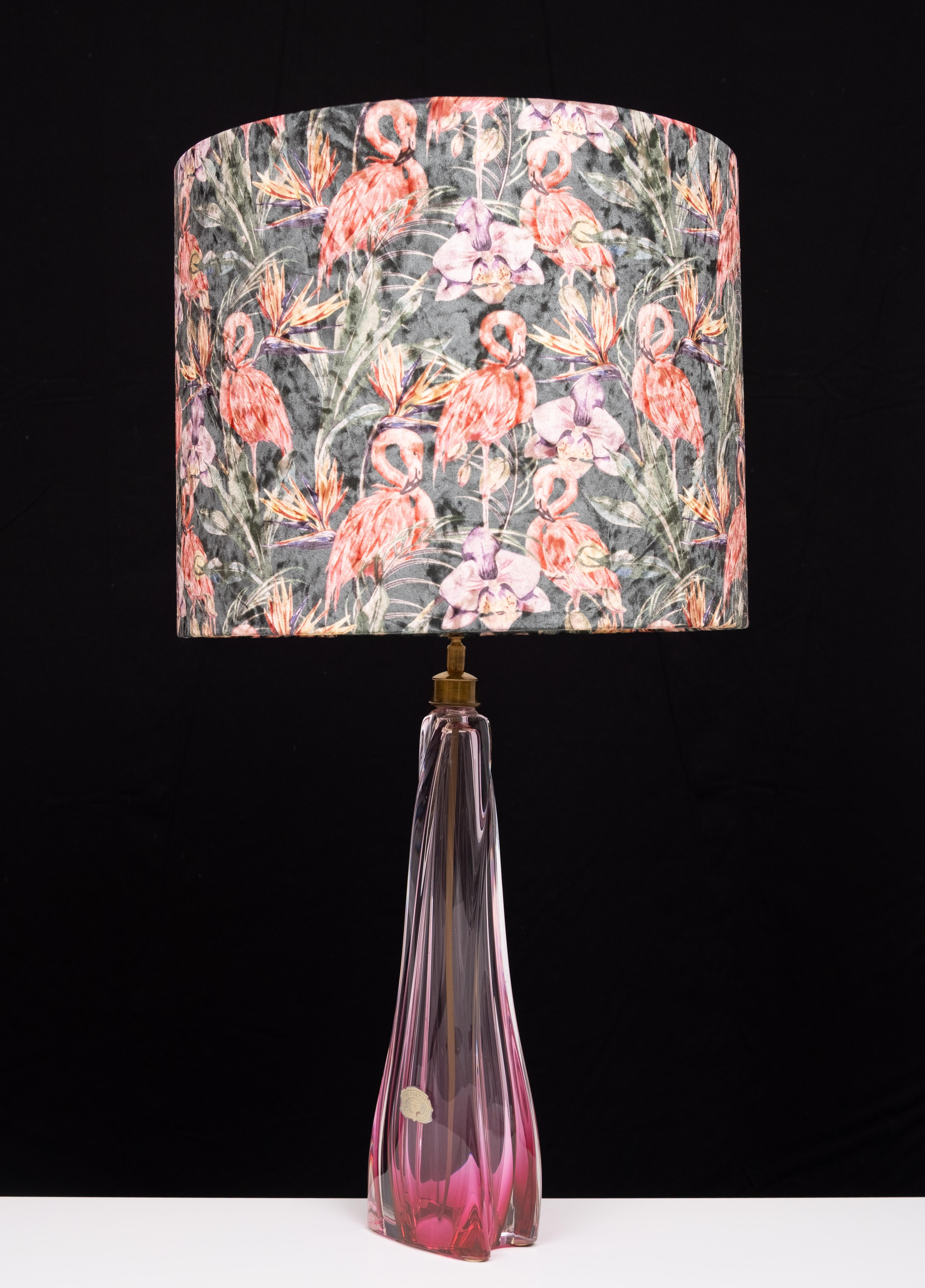 Val saint Lambert Crystal Glass Table lamp 1960s Belgium For Sale 2