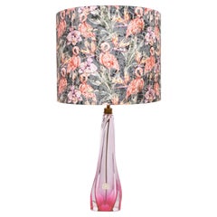 Val saint Lambert Crystal Glass Table lamp 1960s Belgium