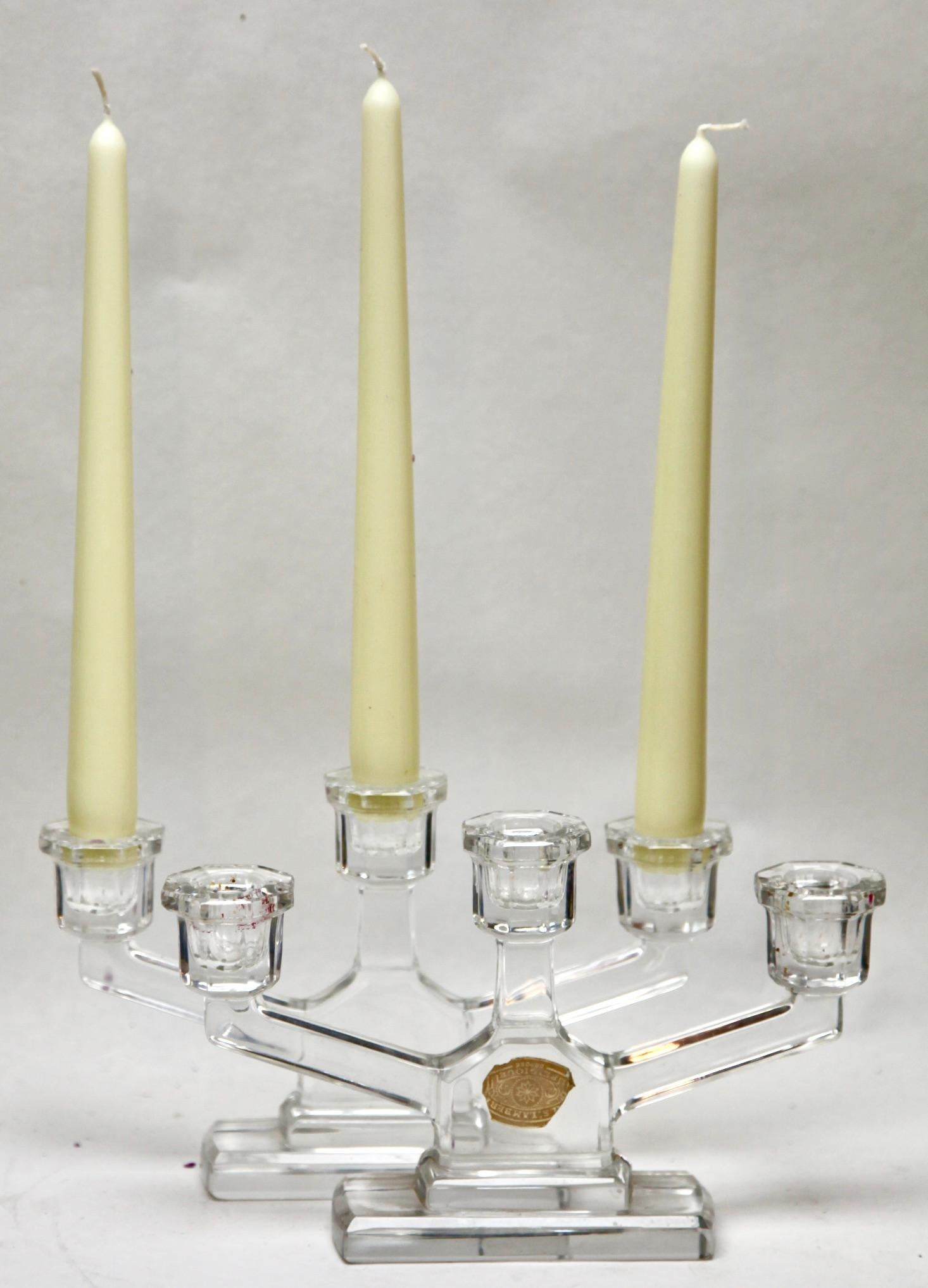 Val Saint Lambert 1935, Belgium
Pair of very nice clear Crystal Art Deco candlesticks made by Val Saint-Lambert. 

  








 



























  