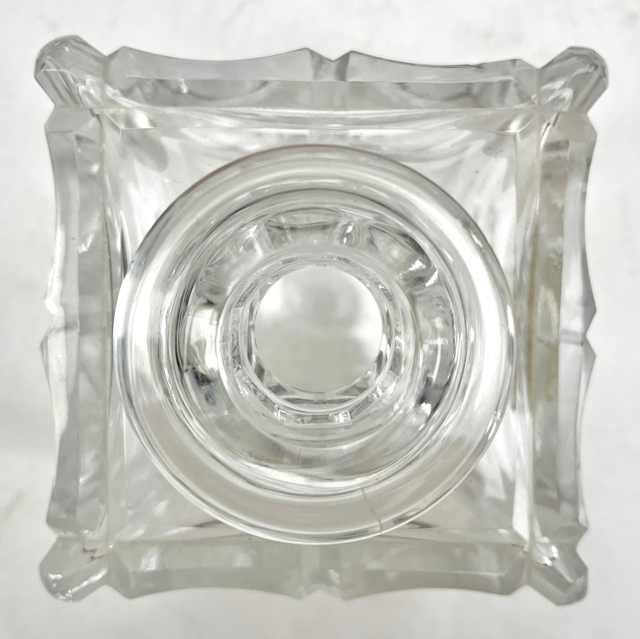 Val Saint Lambert Crystal Set of 3, Belgium in Good Condition, 1950s For Sale 7