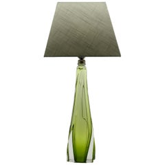 Val Saint Lambert Crystal Table Lamp, Excellent Condition Val Saint Lambert Crystal Table Lamp, Excellent Condition