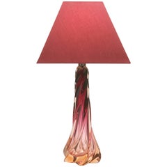 Val Saint Lambert Crystal Table Lamp, Excellent Condition Val Saint Lambert Crystal Table Lamp, Excellent Condition
