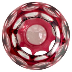 Val Saint Lambert Crystal Vase Charles Graffart Cut-to-Clear, 1950s