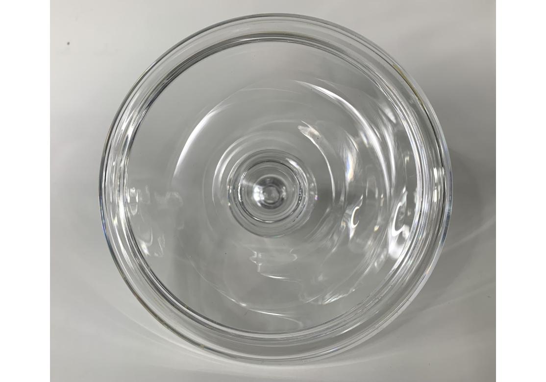 Hollywood Regency Val Saint Lambert Crystal W.W.F.C.G.A. Lidded Compote Trophy Cup For Sale
