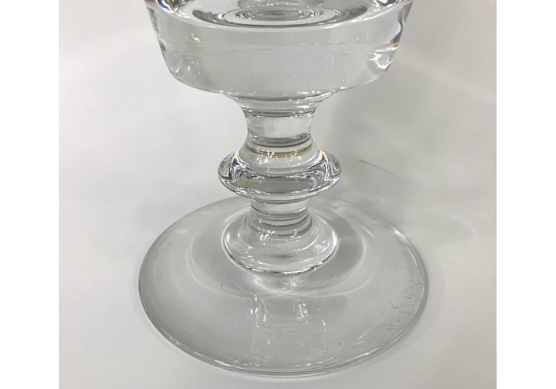 Val Saint Lambert Crystal W.W.F.C.G.A. Lidded Compote Trophy Cup In Good Condition For Sale In Bridgeport, CT
