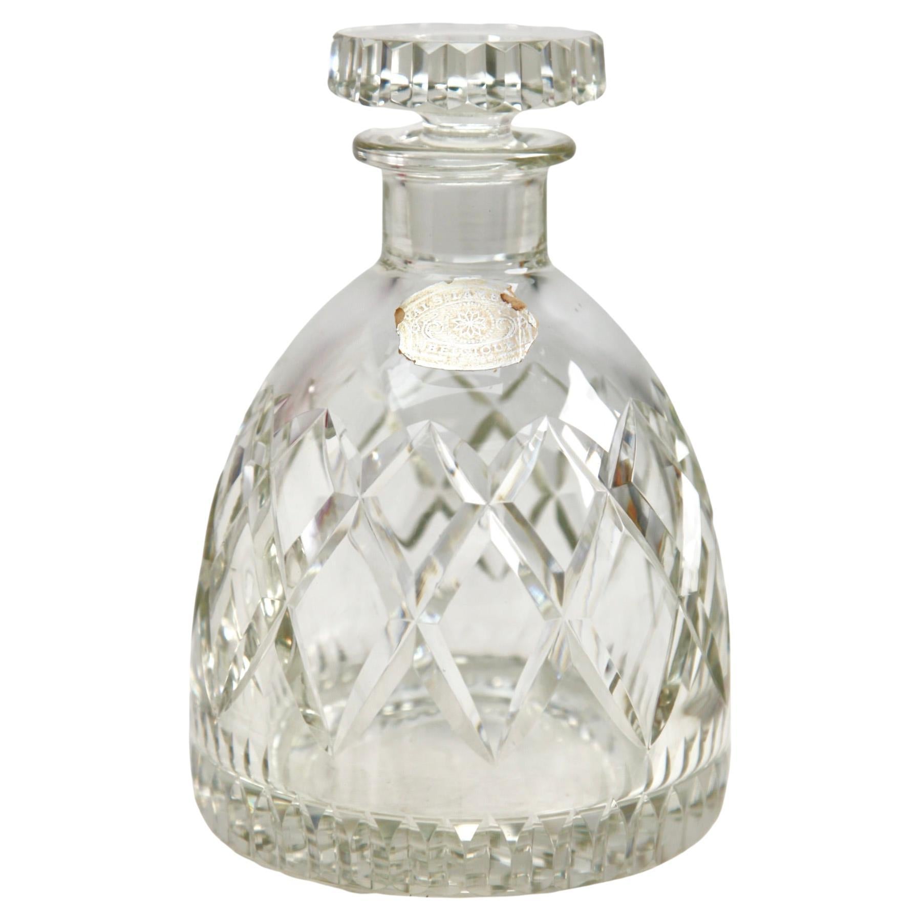 Carafe en cristal taillé du Val Saint Lambert 20ème siècle, fondée en 1826, Belgique