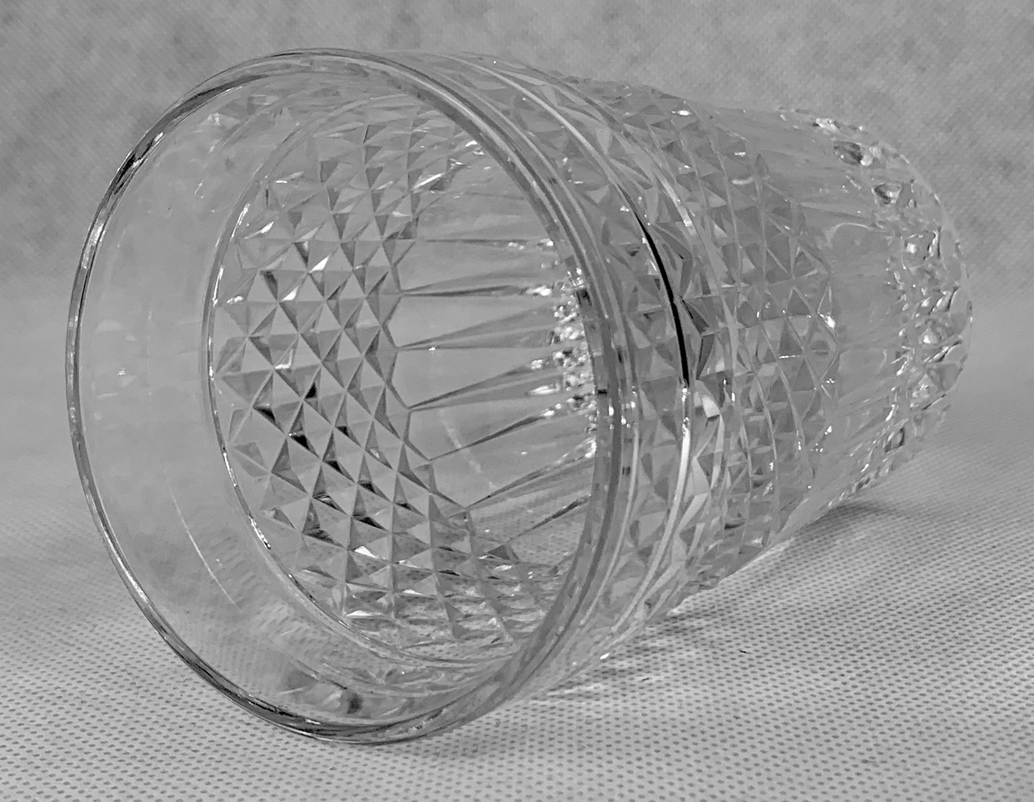 Modern Cut Crystal Highball/Tumblers Set of 6 by Val Saint Lambert