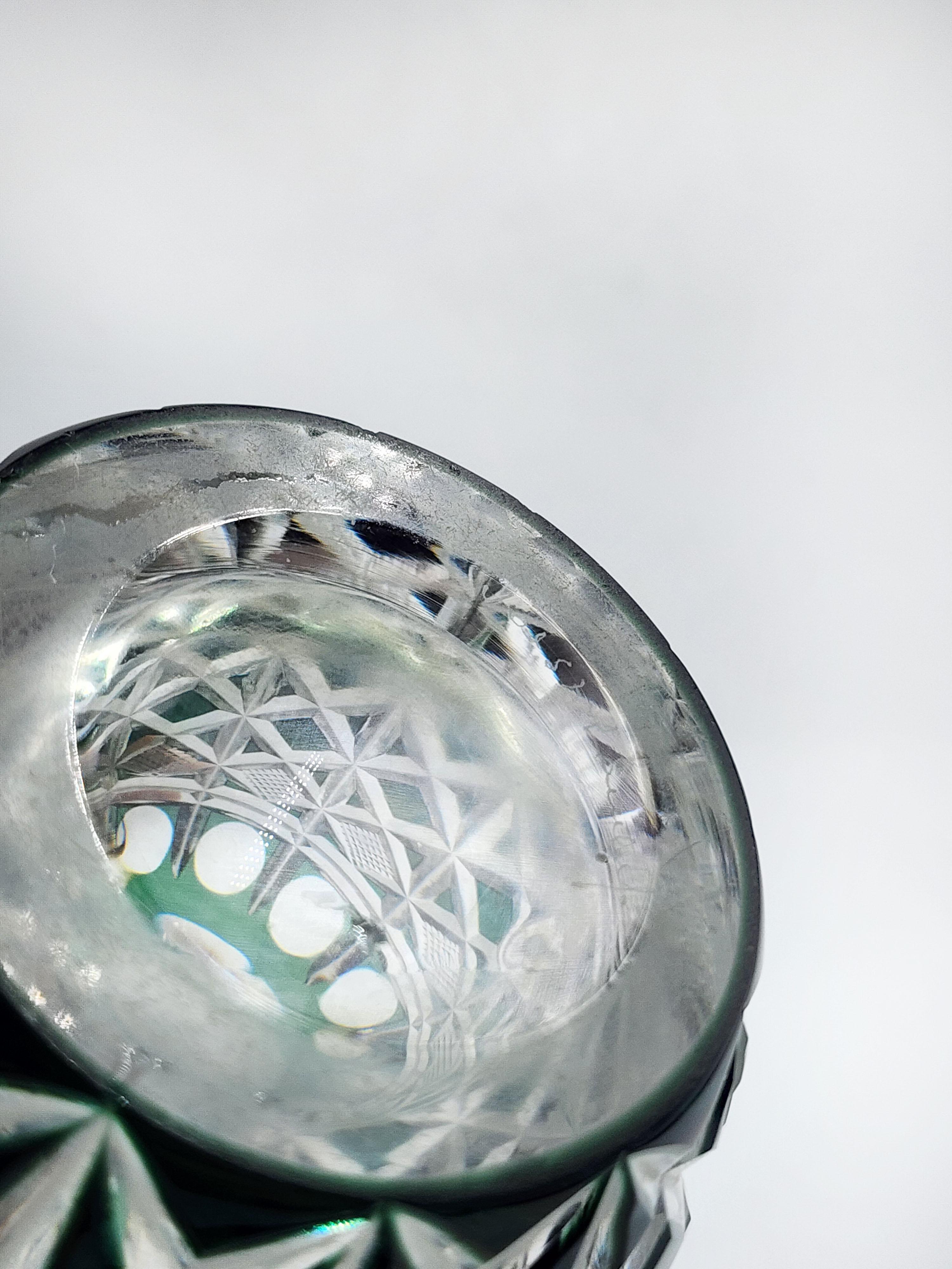 Jarrón de cristal tallado Val Saint Lambert de los años 60 en Bueno estado para la venta en Autonomous City Buenos Aires, CABA