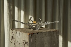 Val Saint Lambert Freeform Mid Century Crystal Centerpiece Belgium 1950s